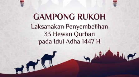 Gampong Rukoh Laksanakan Penyembelihan 33 Hewan Qurban pada Idul Adha 1447 H